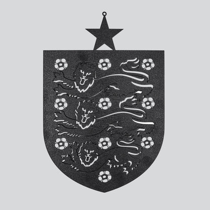 England Crest Metal Wall Art